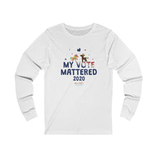 Load image into Gallery viewer, ChocUnicorn My Vote Mattered Unisex Jersey Long Sleeve Tee
