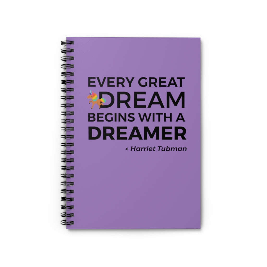 DREAMER Spiral Notebook - Ruled Line