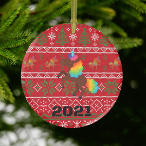 Holiday 2021 Glass Ornament
