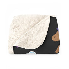 Load image into Gallery viewer, All Black Everything Sherpa Fleece Blanket
