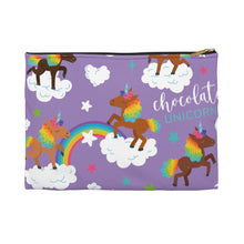 Load image into Gallery viewer, Signature Pattern (Purple) Flat Accessory Pouch
