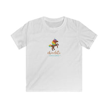 Load image into Gallery viewer, Classic Chocolate Unicorn Kids Softstyle Tee
