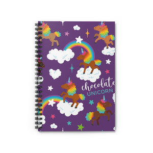Signature Pattern Purple Spiral Notebook - Ruled Line