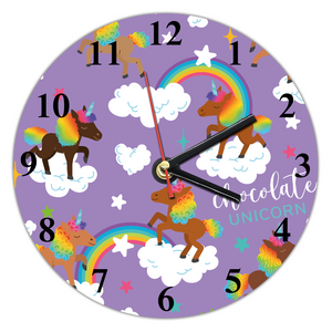 Signature Pattern (Purple) Custom Wall Clock (30cm diameter)