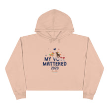 Load image into Gallery viewer, ChocUnicorn My Vote Mattered Crop Hoodie
