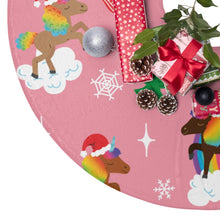 Load image into Gallery viewer, Holiday Unicorn Christmas Tree Skirts
