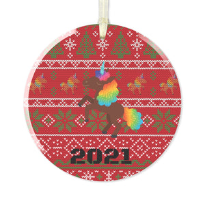 Holiday 2021 Glass Ornament
