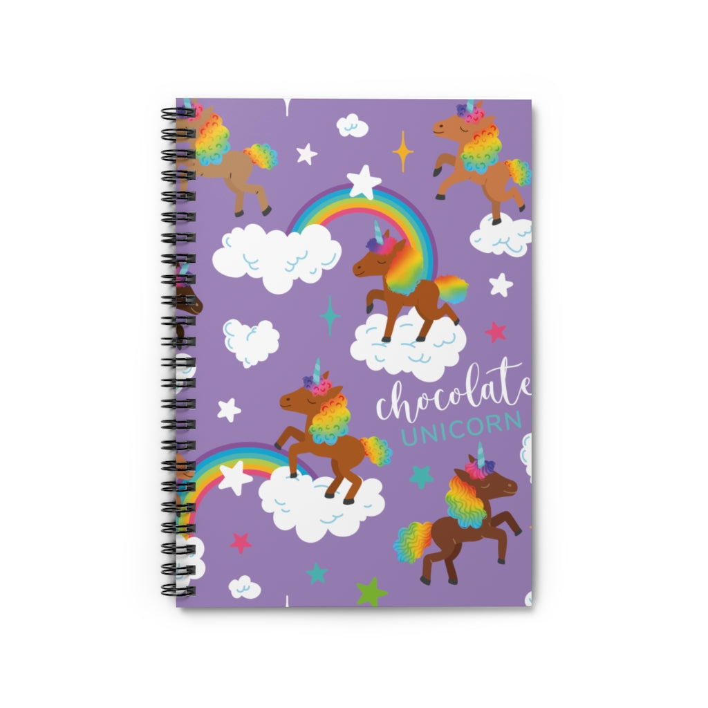 Signature Pattern Lavender Spiral Notebook - Ruled Line