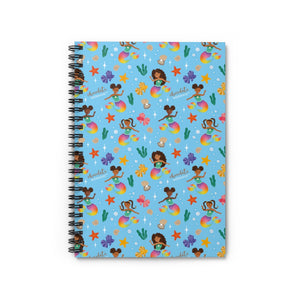 Chocolate Mermaid Spiral Notebook - Ruled Line