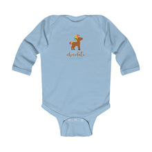 Load image into Gallery viewer, Chocolate Unicorn (Male) Infant Long Sleeve Bodysuit
