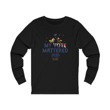 Load image into Gallery viewer, ChocUnicorn My Vote Mattered Unisex Jersey Long Sleeve Tee
