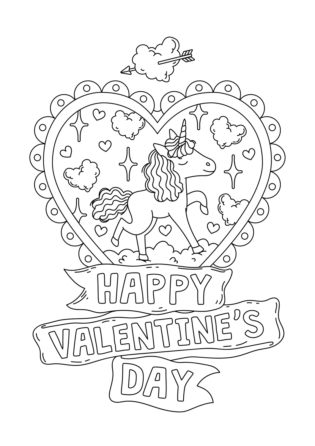 VALENTINE'S DAY Coloring Pages