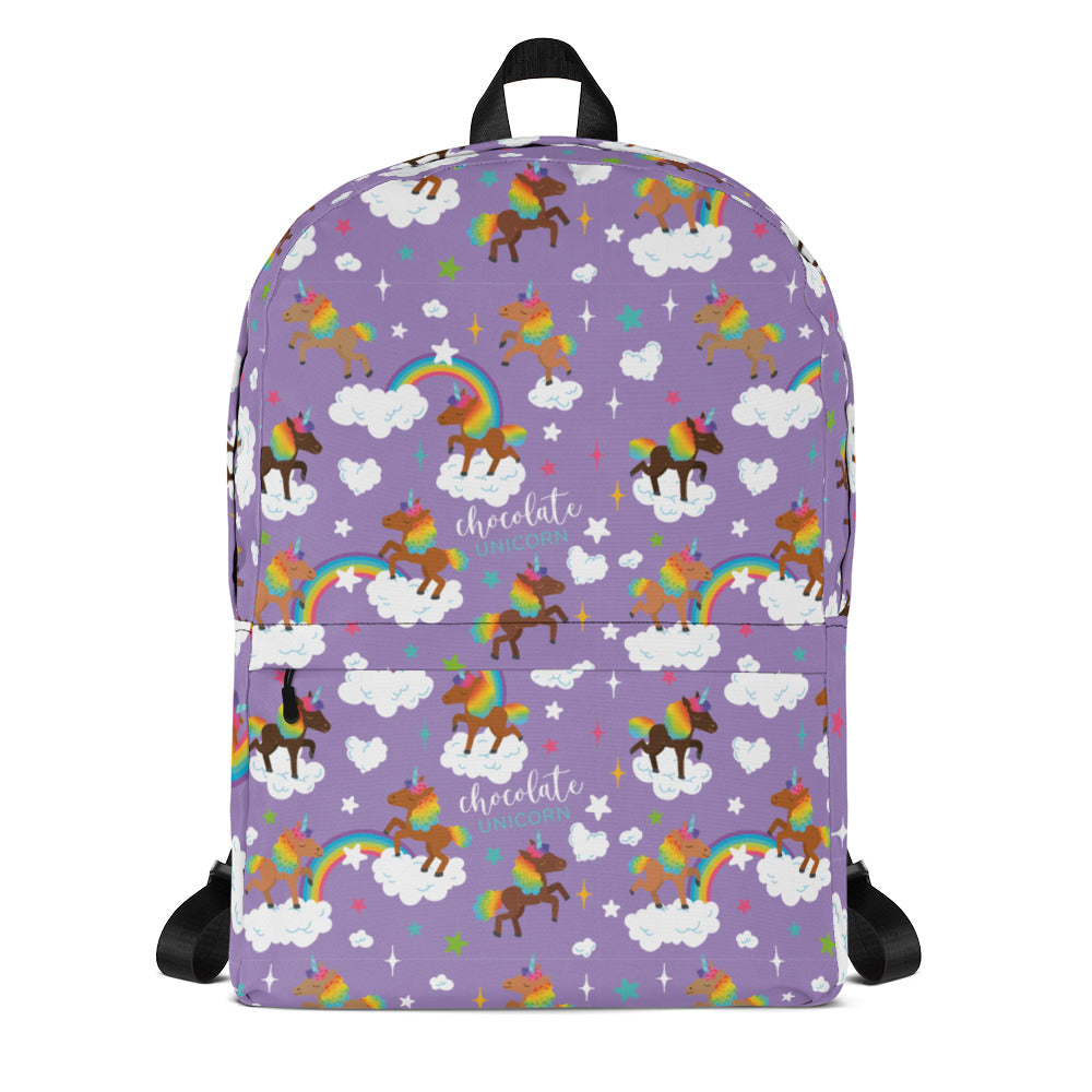 Chocolate Unicorn Backpack (Purple)