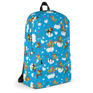 Chocolate Unicorn Backpack (Blue)