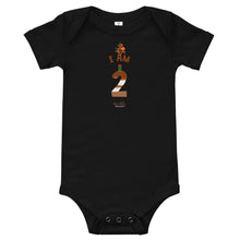 Load image into Gallery viewer, Chocolate Dragon - I&#39;m 2 (plain) Baby short sleeve one piece
