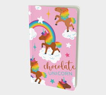 Load image into Gallery viewer, Chocolate Unicorn Notebook (Unlined)
