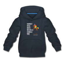 Load image into Gallery viewer, Chocolate Unicorn THE LEGACY CONTINUES Kids‘ Premium Hoodie - navy
