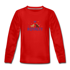 WE ARE ROYALTY Kids' Premium Long Sleeve T-Shirt - red