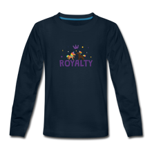 Load image into Gallery viewer, WE ARE ROYALTY Kids&#39; Premium Long Sleeve T-Shirt - deep navy
