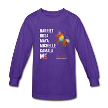 Load image into Gallery viewer, THE LEGACY CONTINUES Kids&#39; Long Sleeve T-Shirt - dark purple
