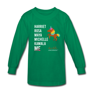 THE LEGACY CONTINUES Kids' Long Sleeve T-Shirt - kelly green