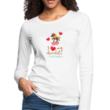 Load image into Gallery viewer, My LOVE Women&#39;s Premium Long Sleeve T-Shirt - white

