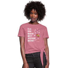 Load image into Gallery viewer, The ARTISTIC Trailblazer BHM Collection Women&#39;s Knotted T-Shirt - mauve
