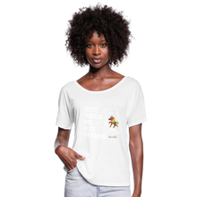 Load image into Gallery viewer, The STEM Trailblazers BHM Collection Women’s Flowy T-Shirt - white

