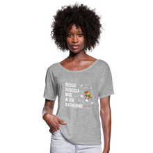 Load image into Gallery viewer, The STEM Trailblazers BHM Collection Women’s Flowy T-Shirt - heather gray
