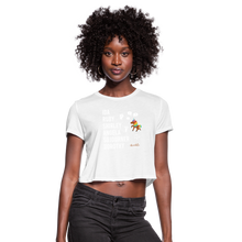 Load image into Gallery viewer, The POLITICAL Trailblazers Crop T-Shirt - white
