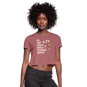 The POLITICAL Trailblazers Crop T-Shirt - mauve