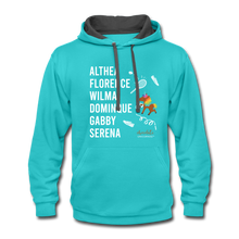 Load image into Gallery viewer, The ATHLETE Trailblazers BLM Collection Contrast Hoodie - scuba blue/asphalt

