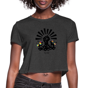 BHM Signature Collection Women's Cropped T-Shirt - deep heather