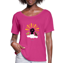 Load image into Gallery viewer, BHM Signature Collection Women’s Flowy T-Shirt - dark pink
