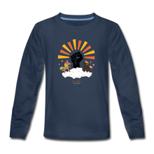 Load image into Gallery viewer, BHM Signature Collection Kids&#39; Premium Long Sleeve T-Shirt - navy
