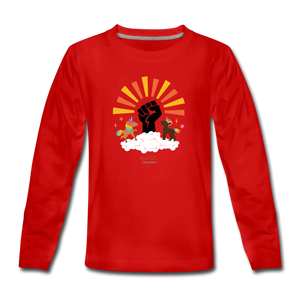 BHM Signature Collection Kids' Premium Long Sleeve T-Shirt - red