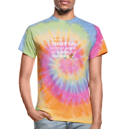 A Crown Unisex Tie Dye T-Shirt - rainbow