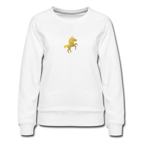 The Golden Unicorn Women’s Premium Sweatshirt - white