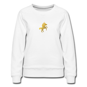 The Golden Unicorn Women’s Premium Sweatshirt - white