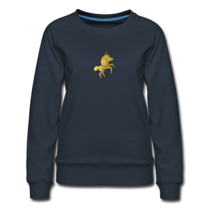 The Golden Unicorn Women’s Premium Sweatshirt - navy