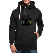 Load image into Gallery viewer, BHM Signature Collection Shawl Collar Hoodie - black
