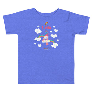 Chocolate Unicorn - I'm 4 Toddler Short Sleeve T-Shirt