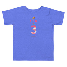Load image into Gallery viewer, Chocolate Unicorn - I&#39;m 3 (plain) Toddler Short Sleeve Tee

