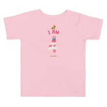 Load image into Gallery viewer, Chocolate Unicorn - I&#39;m 4 (plain) Toddler Short Sleeve Tee
