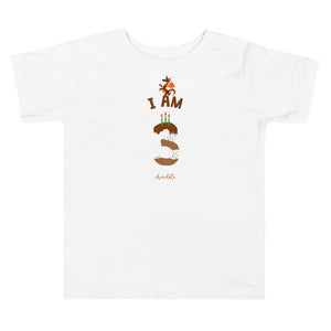 Chocolate Dragon - I'm 3 (plain) Toddler Short Sleeve Tee