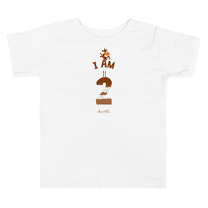 Chocolate Dragon - I'm 2 (plain) Toddler Short Sleeve Tee