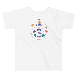 Chocolate Mermaid - I'm 3 Toddler Short Sleeve T-Shirt