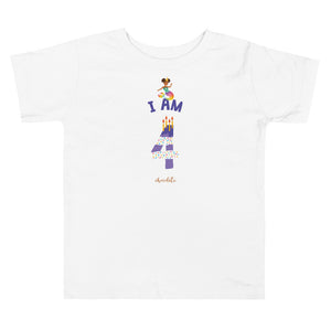Chocolate Mermaid - I'm 4 (plain) Toddler Short Sleeve T-Shirt