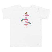Load image into Gallery viewer, Chocolate Unicorn - I&#39;m 3 Toddler Short Sleeve T-Shirt
