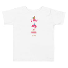 Load image into Gallery viewer, Chocolate Unicorn - I&#39;m 2 (plain) Toddler Short Sleeve Tee

